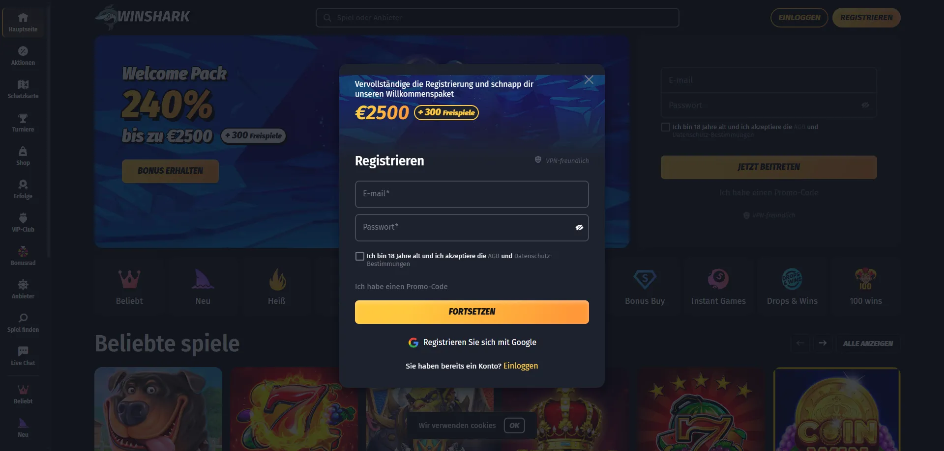 winshark-register